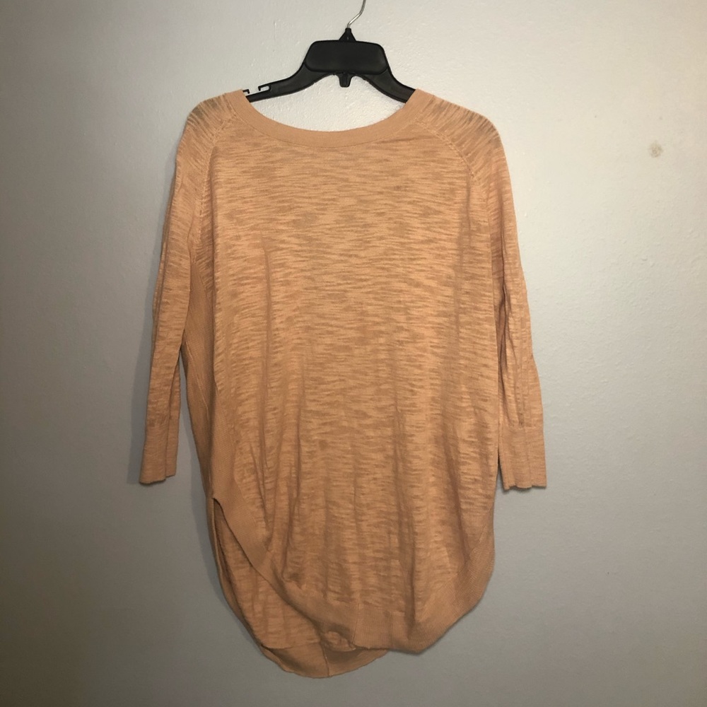 Express Pale Pink Long Sleeve Open Back Small